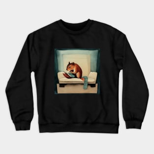 Knitting Squirrel Crewneck Sweatshirt